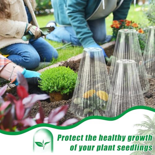 30 Pack Garden Cloches for Plants, Reusable Bell Plant Cover - color: Clear 30pc