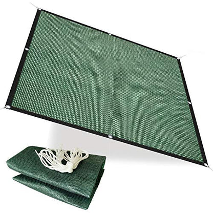Alion Home HDPE 50% Sun Block Garden Netting Mesh - (6' x 15', Green) - color: Green, size: 6' x 15'