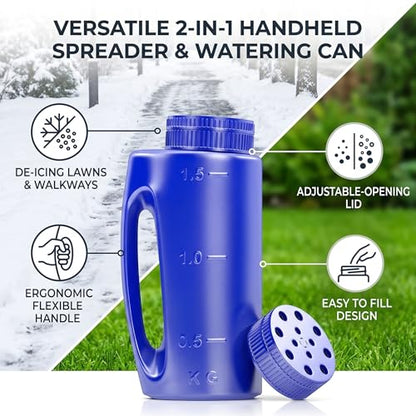 HEEPDD Grass Seed Spreader Handheld 2l Capacity,13 * 9 * 28cm
