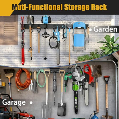 KOFANI 48IN 700LB Heavy Duty Garage Tool Organizer Wall Mount Storage Rack