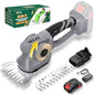 2-in-1 600W 21V Cordless Hedge Trimmer, Gray