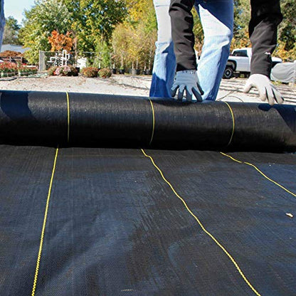 Dewitt Sunbelt Heavy-Duty Weed Barrier Fabric 3.2 oz, 3 x 300 Feet, 2-Pack - size: 2 Pack, style: 3' x 300'