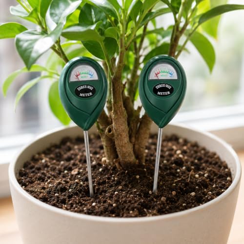 Plant Moisture Meter, Plant Water Meter, Soil Moisture Meter for House Plants for Garden, Lawn, Farm, Indoor & Outdoor Use(2 Packs Green)