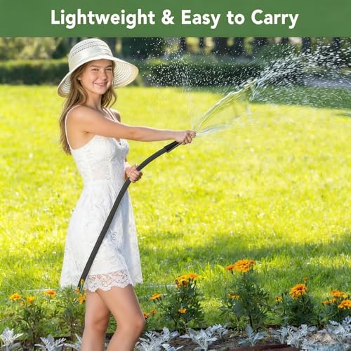 Garden Hose 50ft, Ultra-Light Flexible Water Hose, Burst-Resistant, Kink-Free, High-Pressure Waterhose, All-Weather Use for Lawns, Gardens, and Outdoor Cleaning Garden Hoses (50ft) - size: 50ft