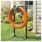 Garden Hose Reel, Heavy Duty Water Hose Holder for Outside - color: Matte Black