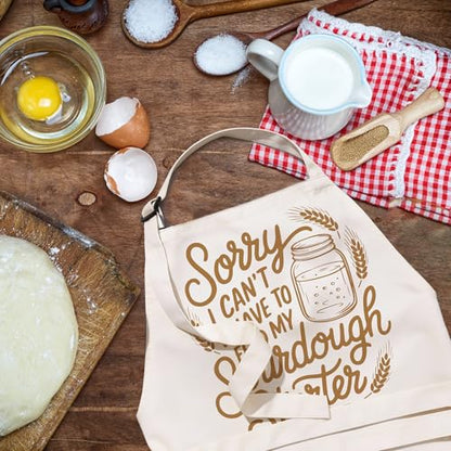 Sourdough Apron Gifts for Bakers, Adjustable Apron, Gifts for Bread Bakers, Perfect for Baking Cooking - color: Style-3