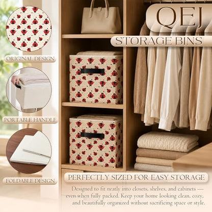 Cute Ladybug Storage Basket Bin - color: Zoon Ladybug yell