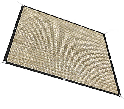 Alion Home HDPE 50% Sun Block Garden Netting Mesh - Beige (6'x10', Beige) - color: Beige, size: 6' x 9' 10''