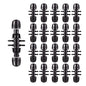 20 Pcs Barbed 6-Way 1/2 Inch to 1/4 Inch Irrigation Tube Fittings - size: 1/2 inch to 1/4 inch Barbed six-way