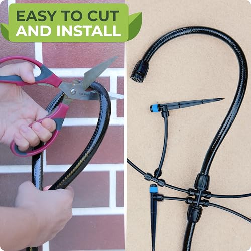 CARPATHEN 1/2" Irrigation Tubing for Quick Connect Drip System Kit, 50 feet