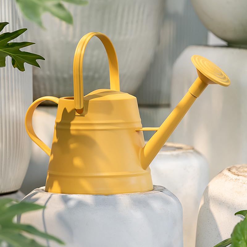 1 Gallon Watering Can for Plants - color: Yellow