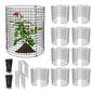30 PCS Round Plant Protector from Animals, 12 Pack 12'' x 12'' Metal Plant Cages，30Pcs Metal Mesh to Keep Animals Out, Garden Protection Bunny Barricades, Wire Plant Protectors for Rabbit Chicken Duck