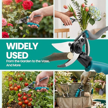 Heavy Duty Branch Cutter, Ergonomic Garden Clippers Shears for Gardening