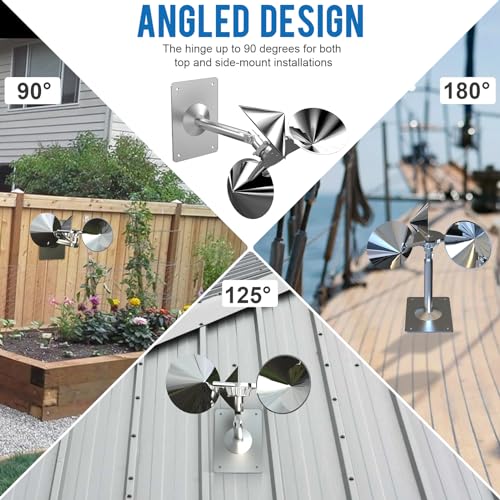 4 Pack Bird Scare Reflective Device, Bird Reflector Wind Spinners Outdoor - color: Value 4-pack- Silver