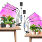 Garpsen LED Grow Light, 2PCS 3 Heads Full Spectrum Plant Light with Clip - size: (2 Pack)3 Arms