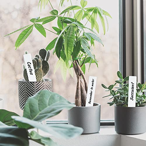 KINGLAKE GARDEN 200 PCS 4'' Plastic Plant Labels Plant Tags