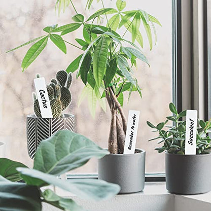 KINGLAKE GARDEN 200 PCS 4'' Plastic Plant Labels Plant Tags