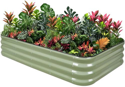 1MORE Raised Garden Bed,4 in 1 Modular Planter Raised Bed,5x3x1ft,Green-1Pk - color: Green, size: 1pack-5X3X1
