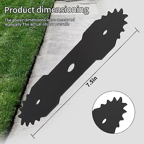Karbay 7.5-Inch Dual Edger Replacement Lawn Edger Blade 29182 Compatible with Greenworks 27032 Electric Edger - 2 Pack