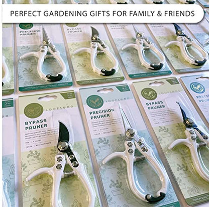 Bypass Garden Hand Pruner & Ergonomic Pruning Shears - Cream