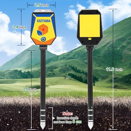 Smart Soil Moisture Meter 8 in 1 pH Salinity Fertility EC Meter