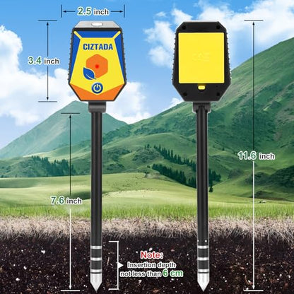 Smart Soil Moisture Meter 8 in 1 pH Salinity Fertility EC Meter