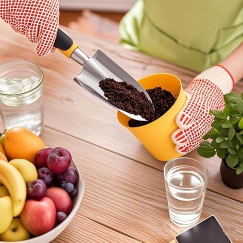 Garden Trowel with Hanging Hole - Soft Rubberized Non-Slip Handle