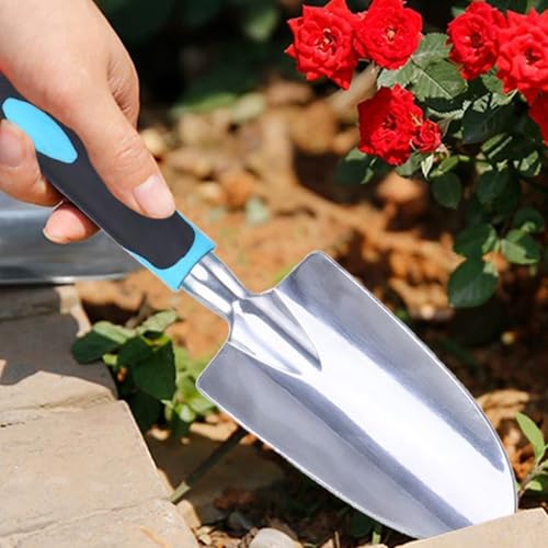 Garden Shovel Garden Hand Trowel, Heavy Duty Gardening Hand Tools - color: Blue