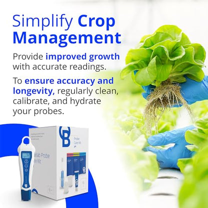 Bluelab pH Pen Meter and Probe Care Kit pH for Optimal Plant Health - style: PH PEN + CARE KIT PH