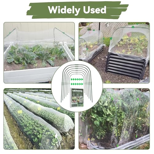 Garden Mesh Netting Kit Protect Fruit Vegetable from Birds Bugs - size: 8 * 26 FT (Kit)