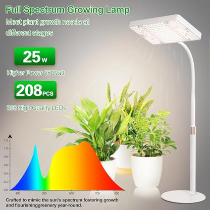 Desk Grow Light, Bright Tabletop Grow Lights for Seed Starting - size: 1Head-OnOff
