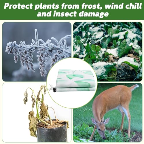 4 Pack Plant Covers Frost Protection with Zipper,31" X 40" - size: 31" X 40"