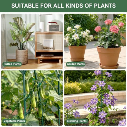 15Pack Adjustable Plant Support Pole,Garden Stakes for Climing Stackable (15)