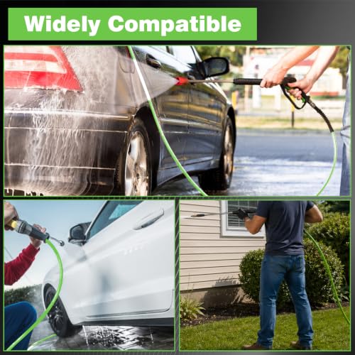 PWACCS Retractable Pressure Washer Hose Reel, 1/4" x 60ft, Auto Rewind