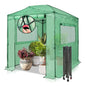 EAGLE PEAK 8x6 Easy Setup Pop Up Greenhouse, Clear/Green - color: Clear/Green, size: 8x6
