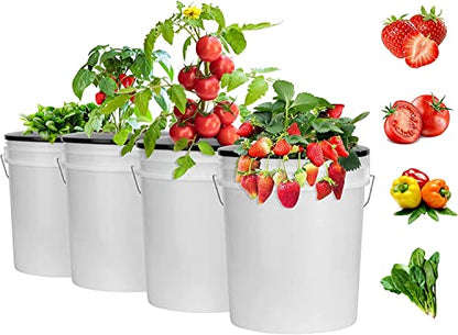 Net Pots for Hydroponics 5 Pack, 6 Inch Wide Lip Bucket Basket for Hydroponic Bucket and DWC Bucket System.