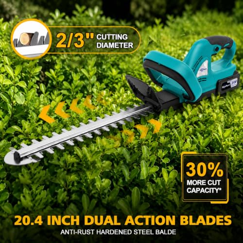 21V Cordless Hedge Trimmer 22" - color: BLUE