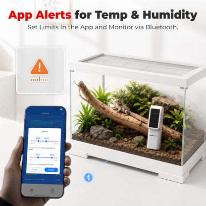 BaldrTherm Solar Bluetooth Thermometer & Humidity Sensor-1Pack - color: White 1 Sensor