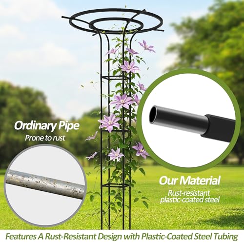 Trellis for Climbing Plants Outdoor - 69" Plant Support, (2PCS) - size: 69"H-2pcs