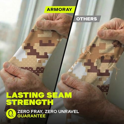 ARMORAY Arm Sleeves for Men UV Protection Cooling SPF 50 Sun Sleeves Sports - color: Sand Camo