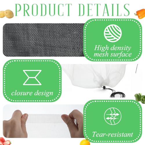 2 Pcs 18 x 118 inch Mesh Garden Greenhouse Tunnel Netting Protection Netting Pest Barrier Vegetable Plant Ultra Fine Mesh Cover Fruit Flowers Row Cover for Raised Beds Garden Greenhouse