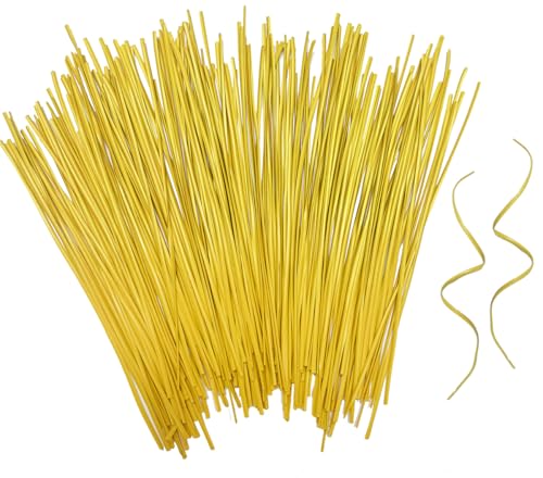 200 Pcs 6" Garden Plastic Plant Twist Ties Reusable Yellow Cable Ties for Climbing Plant Support, Christmas Tree, Bags, Gardening Activity.(Yellow) - color: Yellow