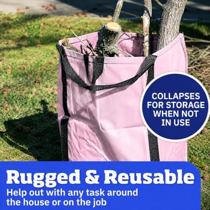 DURASACK Heavy Duty Home and Yard Bags, Lilac - color: Lilac