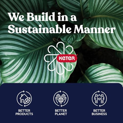 Keter Baltimore Resin 38 Gallon Outdoor Kitchen Trash Can with Lid and Drip Tray for Easy Cleaning-Perfect for Patio Dining, Black - style: Baltimore