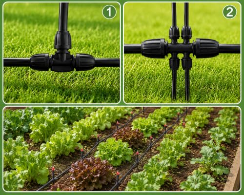 1/2 Inch Irrigation Tubing 200 FT, Drip Mainline for Raised Beds & Gardens - size: 200ft