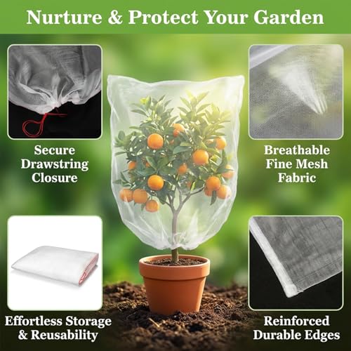 Sukh Bird Netting for Garden Protection - Blueberry Bush Netting