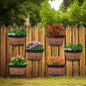 Layhit 6 Pcs Wall Hanging Planters, 10 Inches, Brown - color: Brown, size: 10 Inches