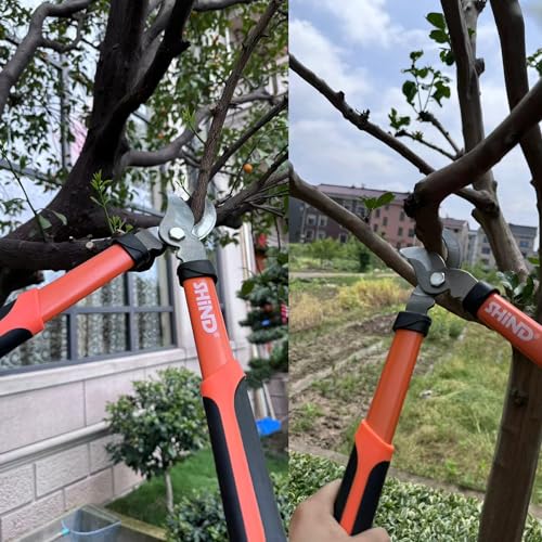 SHIND Gardening Lopper Heavy Duty Branch Cutter Tree Clippers, 15 Inch