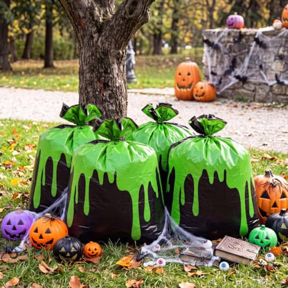Qilery 4 Pcs Large Halloween Lawn Leaf Trash Bags Outdoor,Ghost - style: Ghost