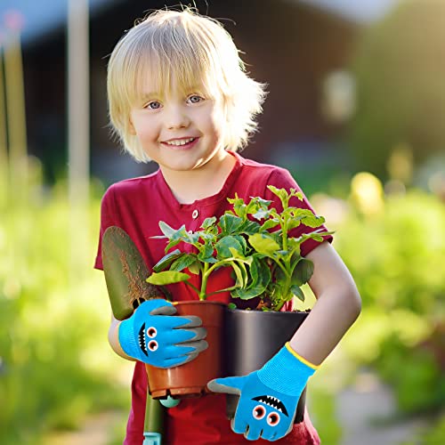 6 Pair Kid Gardening Glove Children Work Glove (Large (Age 9-11)) - size: Large (Age 9-11)
